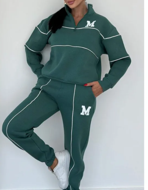 Womens 2 Piece Outfits Lounge Hoodless Pullover Sweatshirt Sweatsuit Sets Sweatshirt Baggy Fashion Sweatpants With Pockets