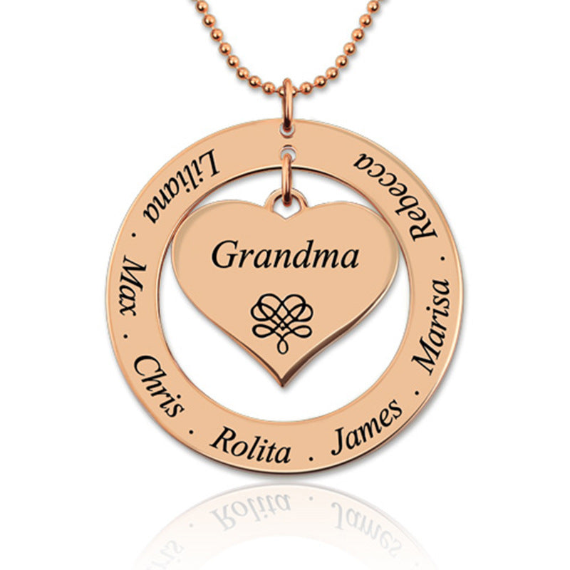 Elegant Heart Sterling Silver Necklace - Customizable & Shiny