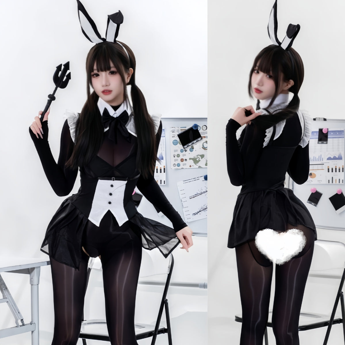 Erotic lingerie sexy cosplay bunny girl uniform pure desire temptation flirting oil shine tight free qqny sex fun