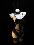 Plus-size lingerie bunny girl uniform is tempting, sexy red, cute, playful tight suit, no need to put on or take off