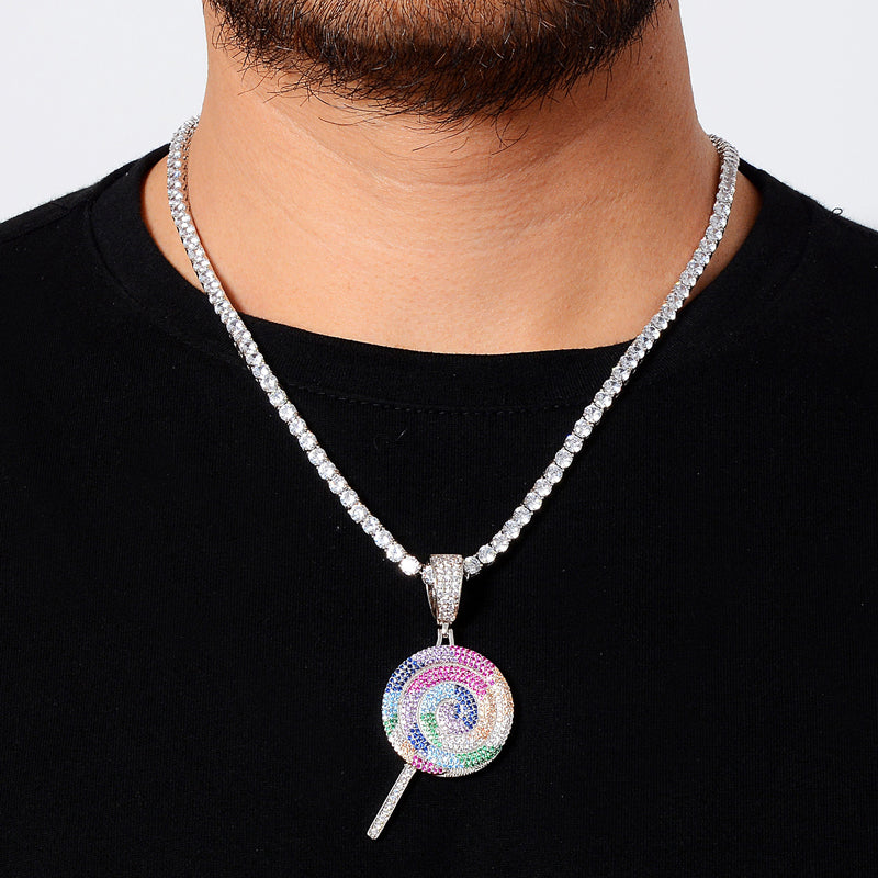SparklePop Rainbow Lollipop Necklace
