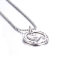 Elegant Heart Sterling Silver Necklace - Customizable & Shiny