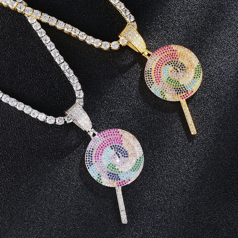 SparklePop Rainbow Lollipop Necklace