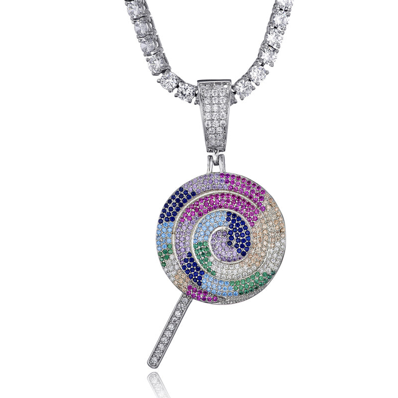 SparklePop Rainbow Lollipop Necklace