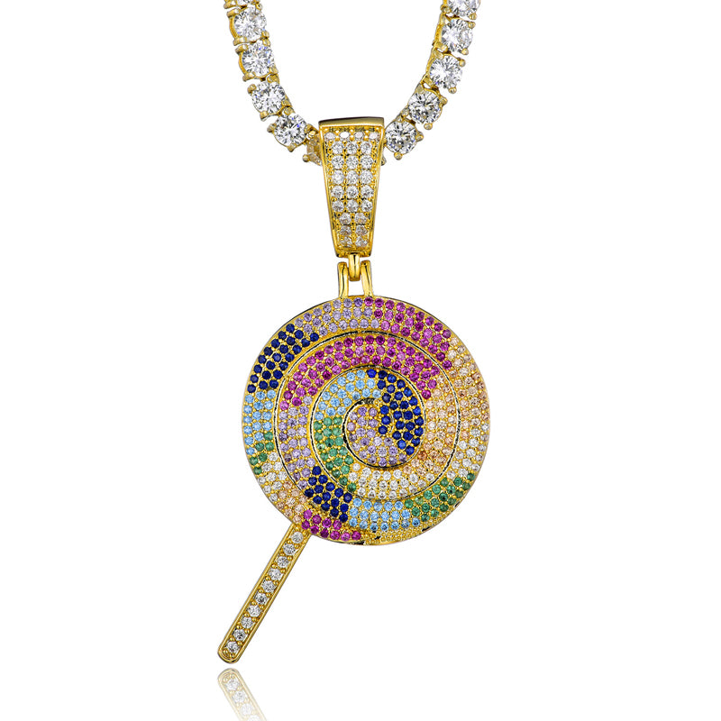 SparklePop Rainbow Lollipop Necklace